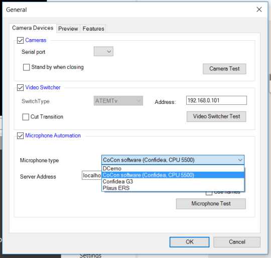 Televic Conference Support - Configure T-Cam software - Knowledge base